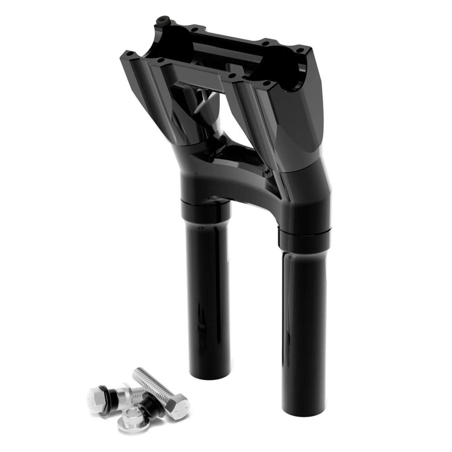 Kraus, Topless Isolated Kickback Risers. 10" rise, Black, Anodized