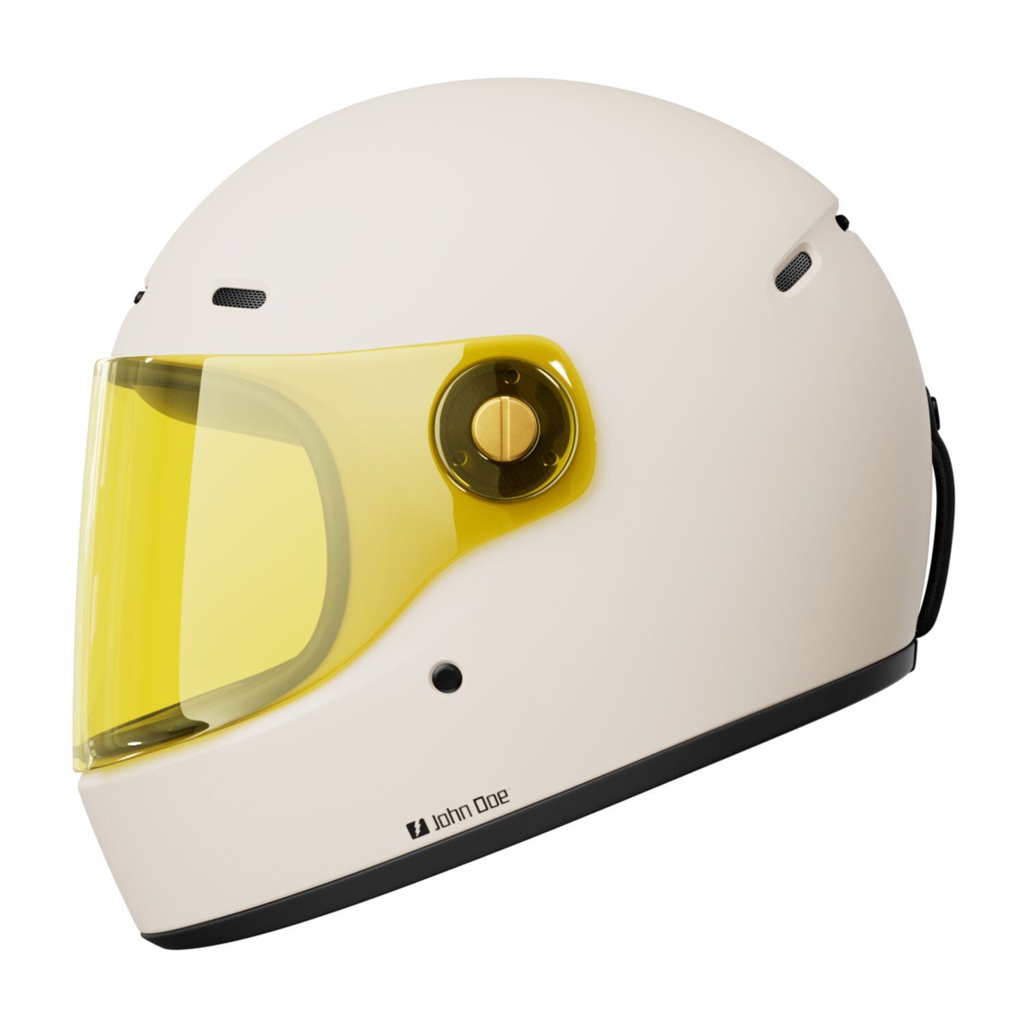 L — John Doe JD/ONE Frozen helmet off-white, Matte, L