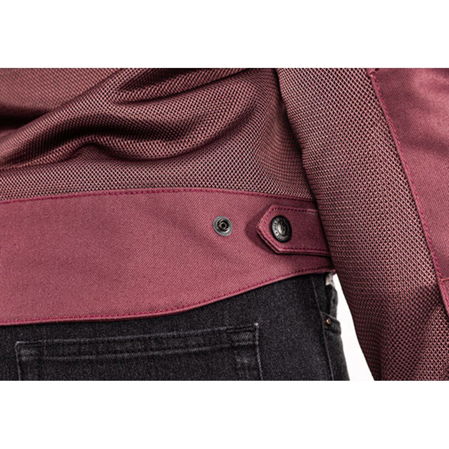 John Doe Aero mesh female jacket bordeaux, Red, XS