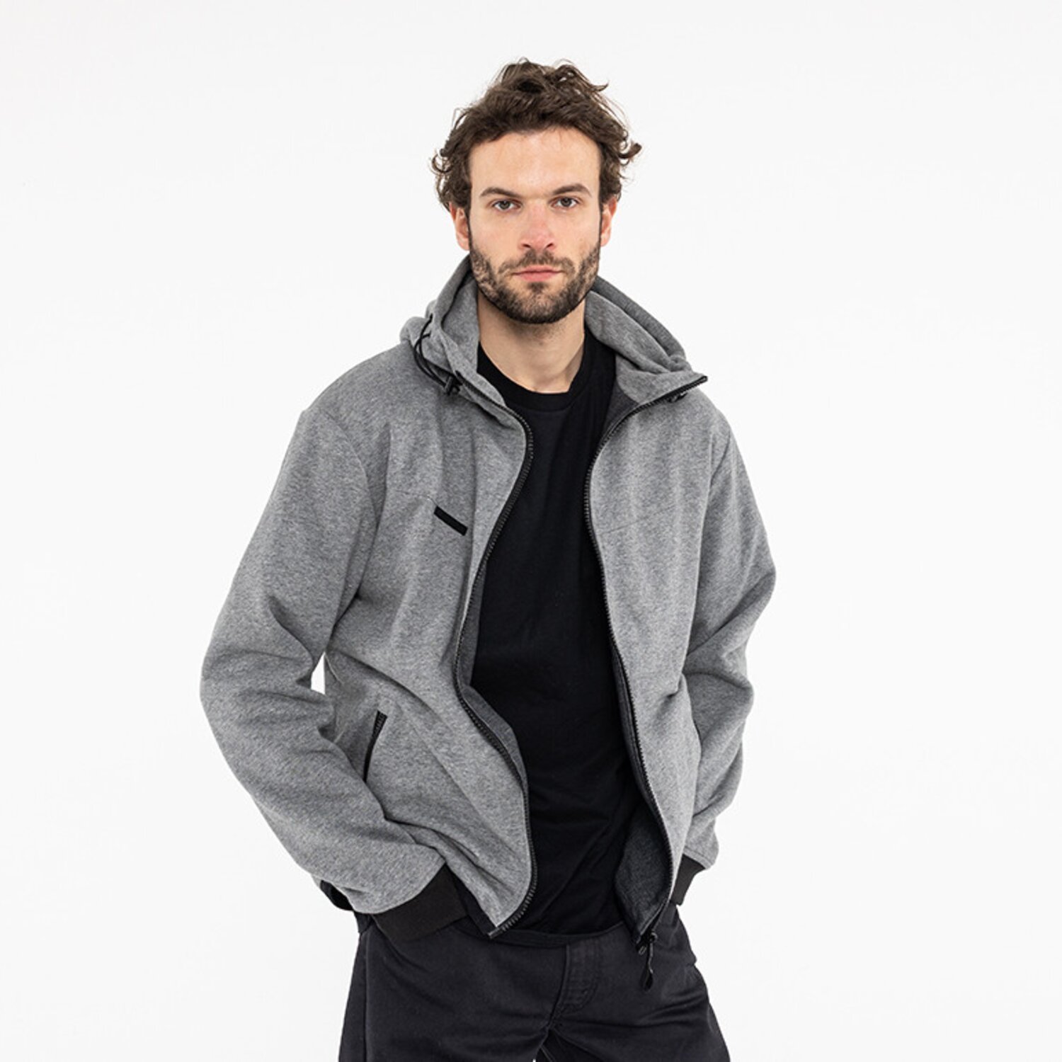 XL — John Doe XTM hoodie V3 gray melange, XL
