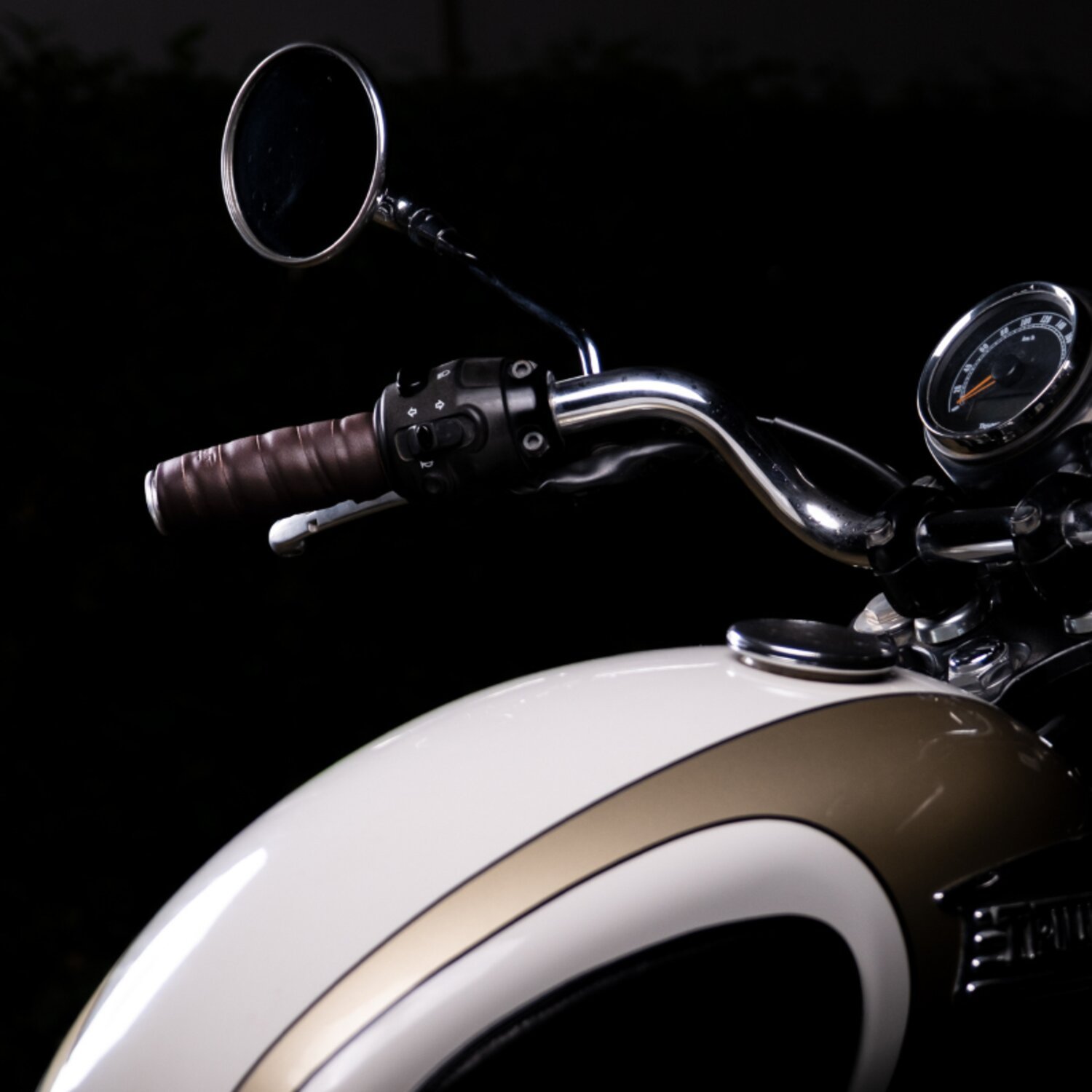 Trip Machine, leather handlebar grip wraps