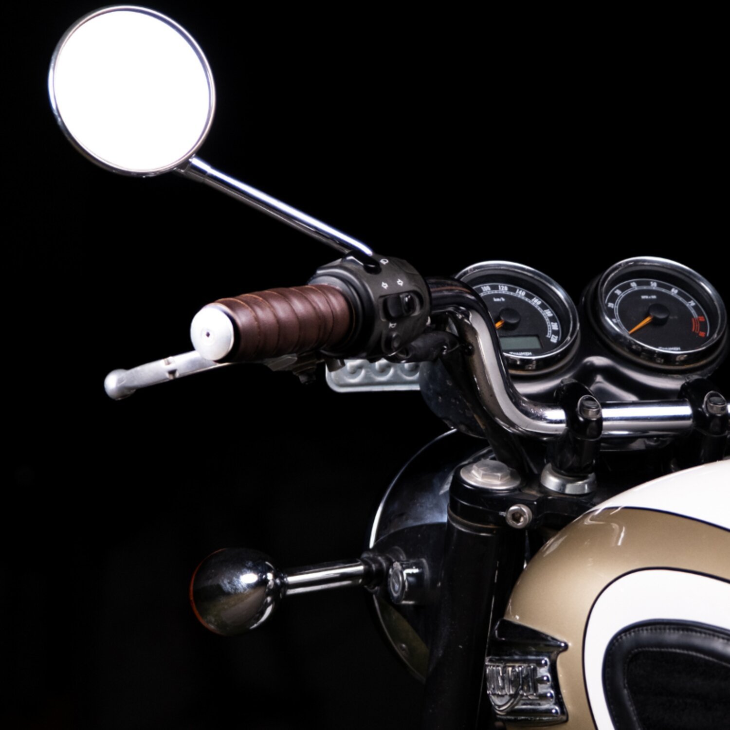Trip Machine, leather handlebar grip wraps