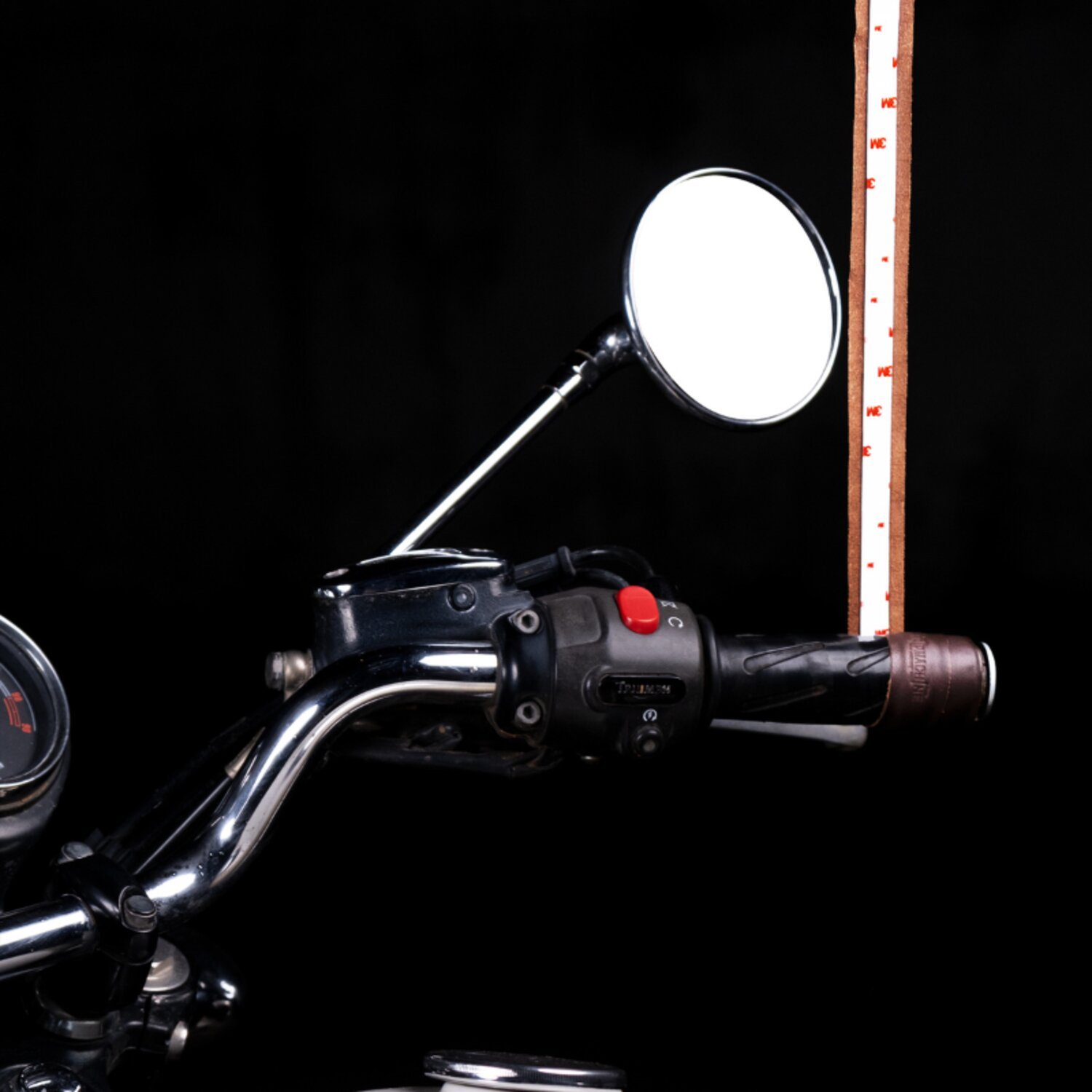 Trip Machine, leather handlebar grip wraps