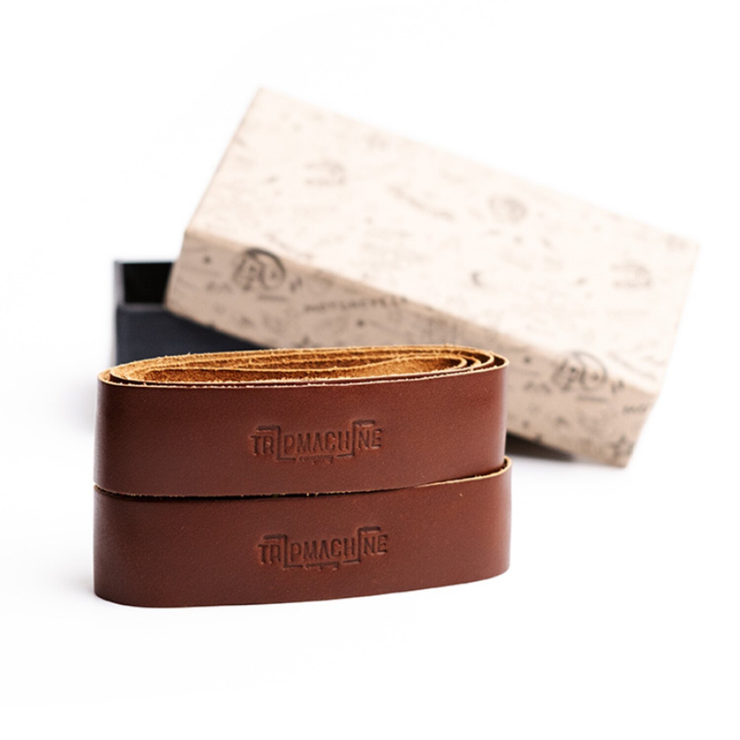 Trip Machine, leather handlebar grip wraps