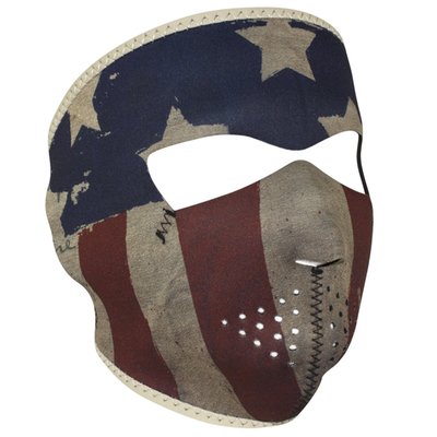 The ZANheadgear® Neoprene half face mask features full coverage of the nose, chin, and cheeks with stretchy, warm and water resistant 2mm thick neoprene. A hook and loop closure allows for adjustability and ensures great fit. Can be used with or without a helmet. Made of 70% neoprene and 30% polyester.