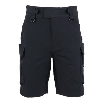 This multi-usage tactical outdoor short is perfect for outdoor activities like hiking, traveling and tactical acitivites. Due it thoughtful properties and features, these shorts will serve you well during your adventures. Very comfortable due elastan material and quick-drying and lightweight properties. • Quick-drying material • Lightweight design • Waterresistant Teflon finish • Reinforced seat area • D-rings for attachments • Phone/Rifle magazine compartment on both cargo pockets • Large cargo pockets with zippered pocket • Hook and loop waist closure • Fully adjustable waist + large belt loops • All stress areas have reinforced stitching • 91% nylong and 9% elastan.