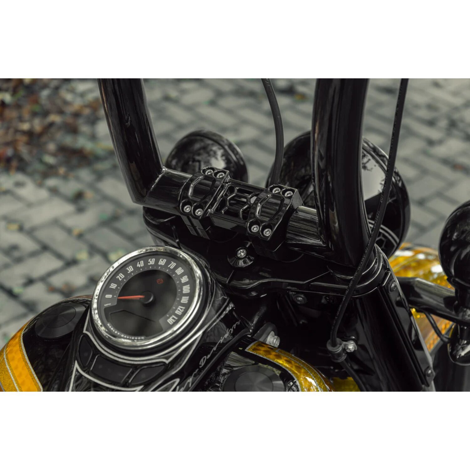 Killer Custom, 1-1/4" 'Task Force' risers. 2" rise, Black, Satin