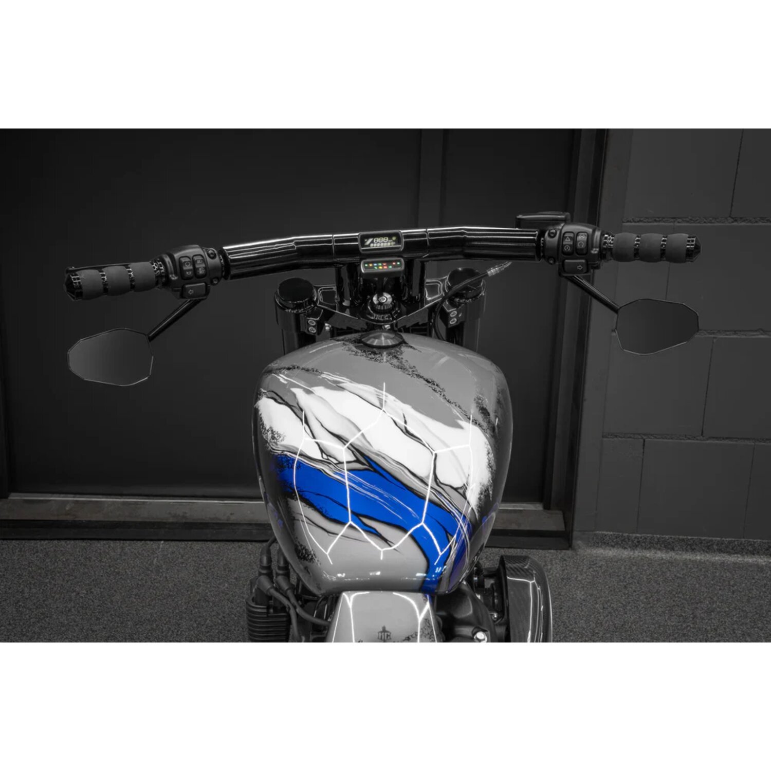 Killer Custom, 'Champion T-Bar Mega handlebar 4, Black, Powder Coated