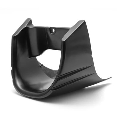 An instant aggressive look. Does not interfere with cooling of voltage regulator like some others tend to do. Made of hand-laid unpainted gel coated fiberglass that is very stiff, strong, straight and light with a backing of wire mesh. Bolt-on installation ease and includes required hardware and a mounting bracket.
Note: Fitment checks advised before painting and final assembly.