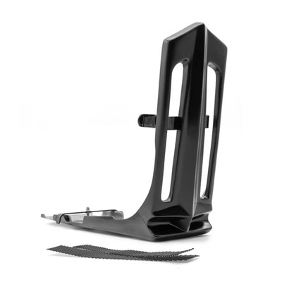 Ready to up your Sportster game? Check out this sick chin/frame spoiler & feel the racing fever go down your spine. Hugs your whole under frame and stretches up to the front, giving your ride the Killer look. Made of hand-laid unpainted gel coated fiberglass that is very stiff, strong, straight and light with a backing of wire mesh. Bolt-on installation ease and complete with all required hardware, mesh and mounting bracket.
Note: Fitment checks advised before painting and final assembly.