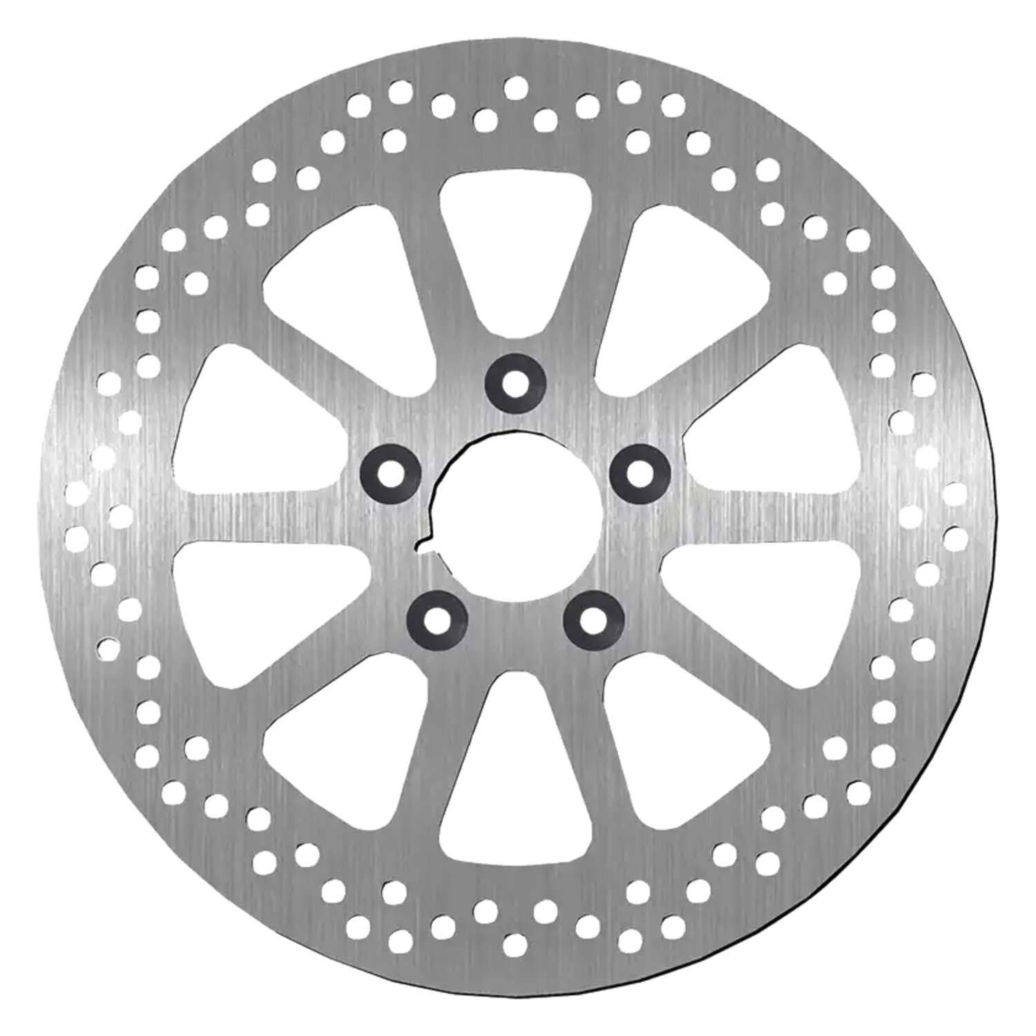 SBS, '10-Spoke Rigid' brake rotor 300mm. Rear. 6mm thick