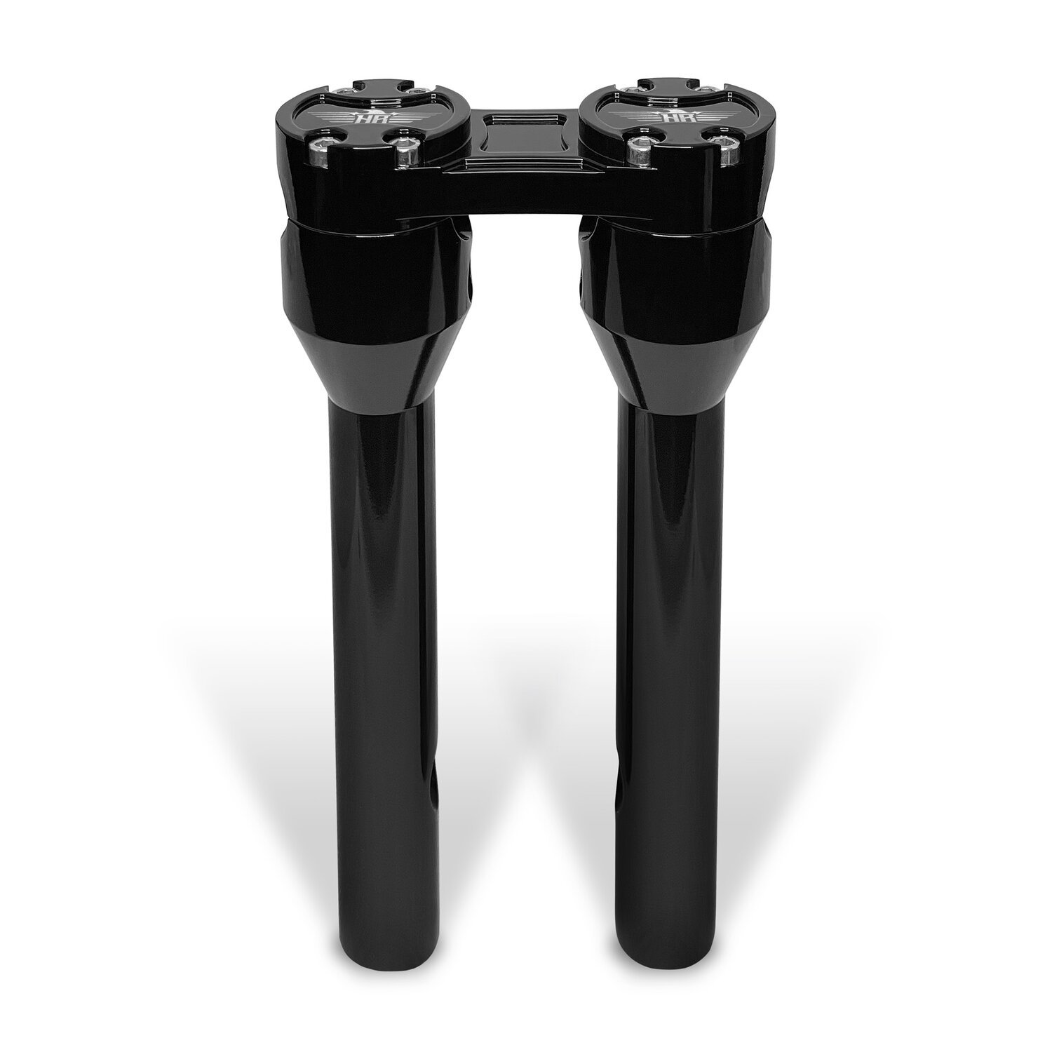 HeinzBikes, Clubstyle straight risers 12, Black, Anodized
