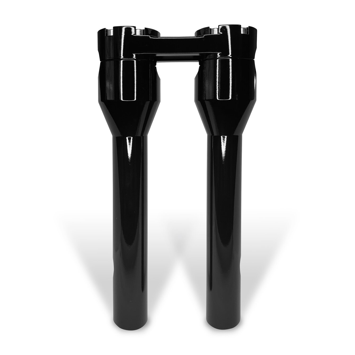 HeinzBikes, Clubstyle straight risers 12, Black, Anodized