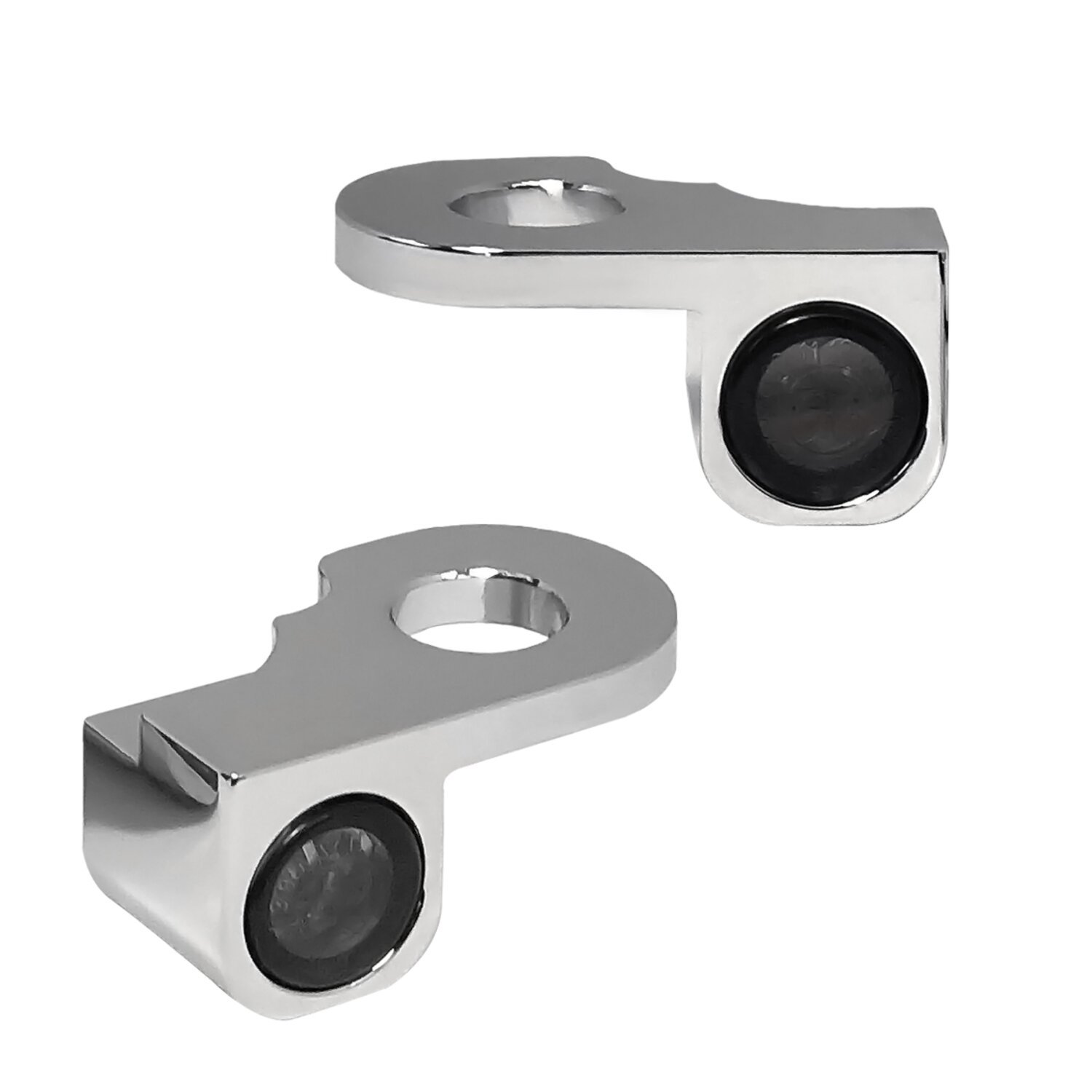 HeinzBikes, Nano below bar turn signals. Chrome with PL
