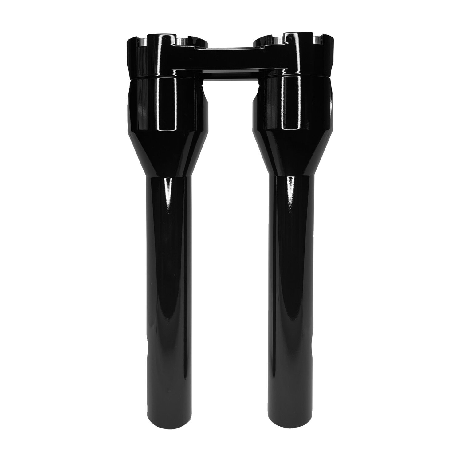 HeinzBikes, Clubstyle straight risers 10, Black, Anodized