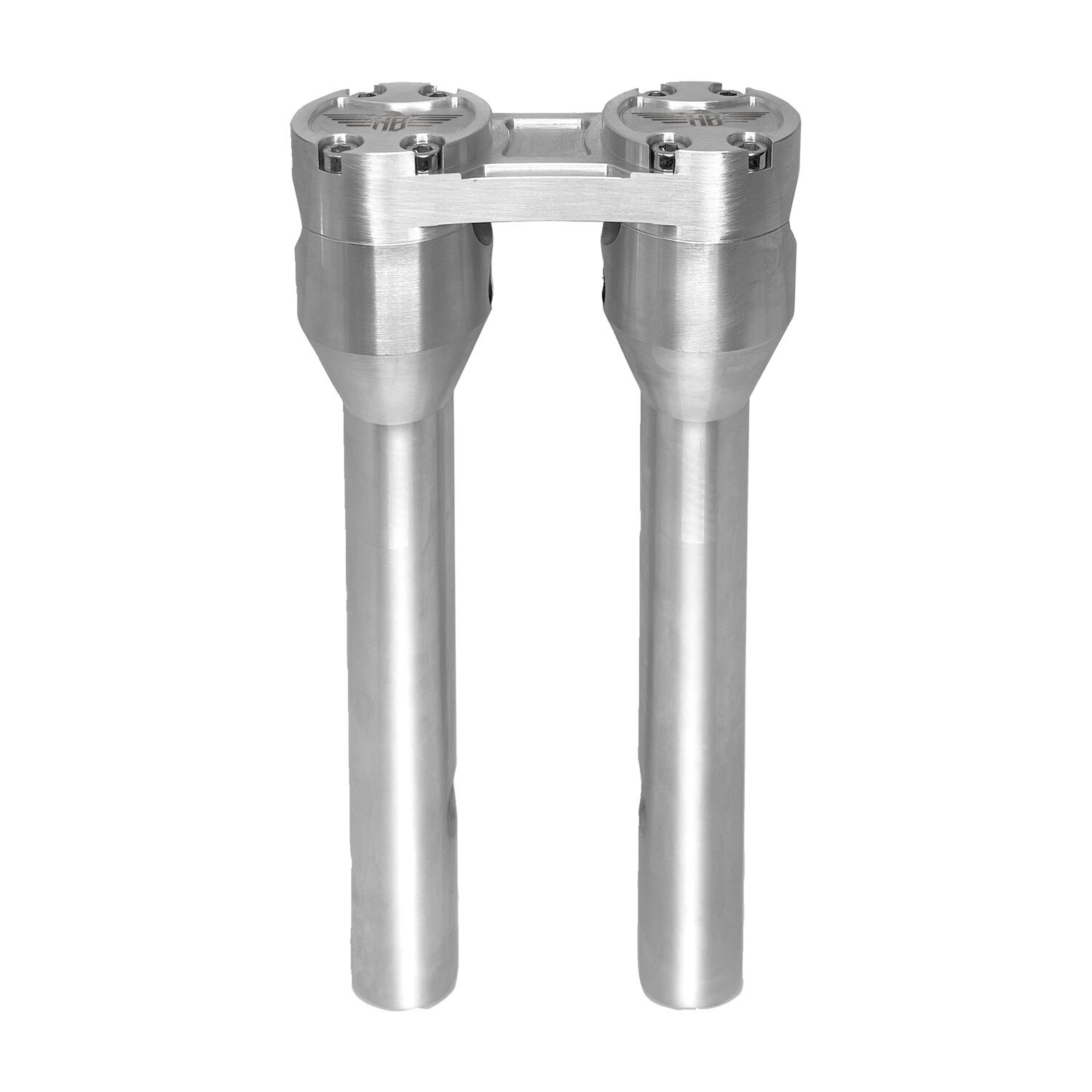 HeinzBikes, Clubstyle straight risers 12, Silver, Anodized