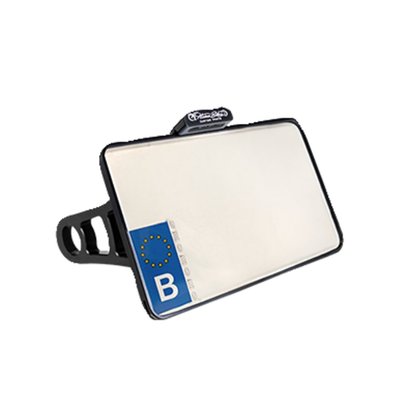 Belgium. 210mm wide x 140mm high. CNC precision machined aluminum construction. With EC approved LED license plate illumination. The HeinzBikes SLIPP-INN 'Screwless' license plate mounting technology allows you to just simply slide the license plate into the holder, without requiring bolts or glue to keep it in place. Sold as kit, complete with all required installation hardware to get the install-job done.
Note: With approval. Check your local MCS dealer or the MCS sales department for exact type of approval and validity on bike model and years on the test report.
- Integrated LED license plate light in a slim aluminum housing
- Slip-Inn license plate mount
- Strong mount arm with ANTI-TWIST locking mechanism
- Guaranteed anti-twist protection on the swingarm
- Invisible cable routing on the inside
- Mounts with 3 different width options
- Complete with installation hardware
- CNC machined aluminum