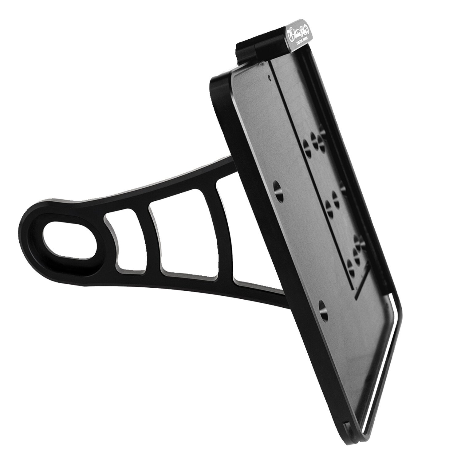 HeinzBikes, side mount license plate holder kit. Black anod
