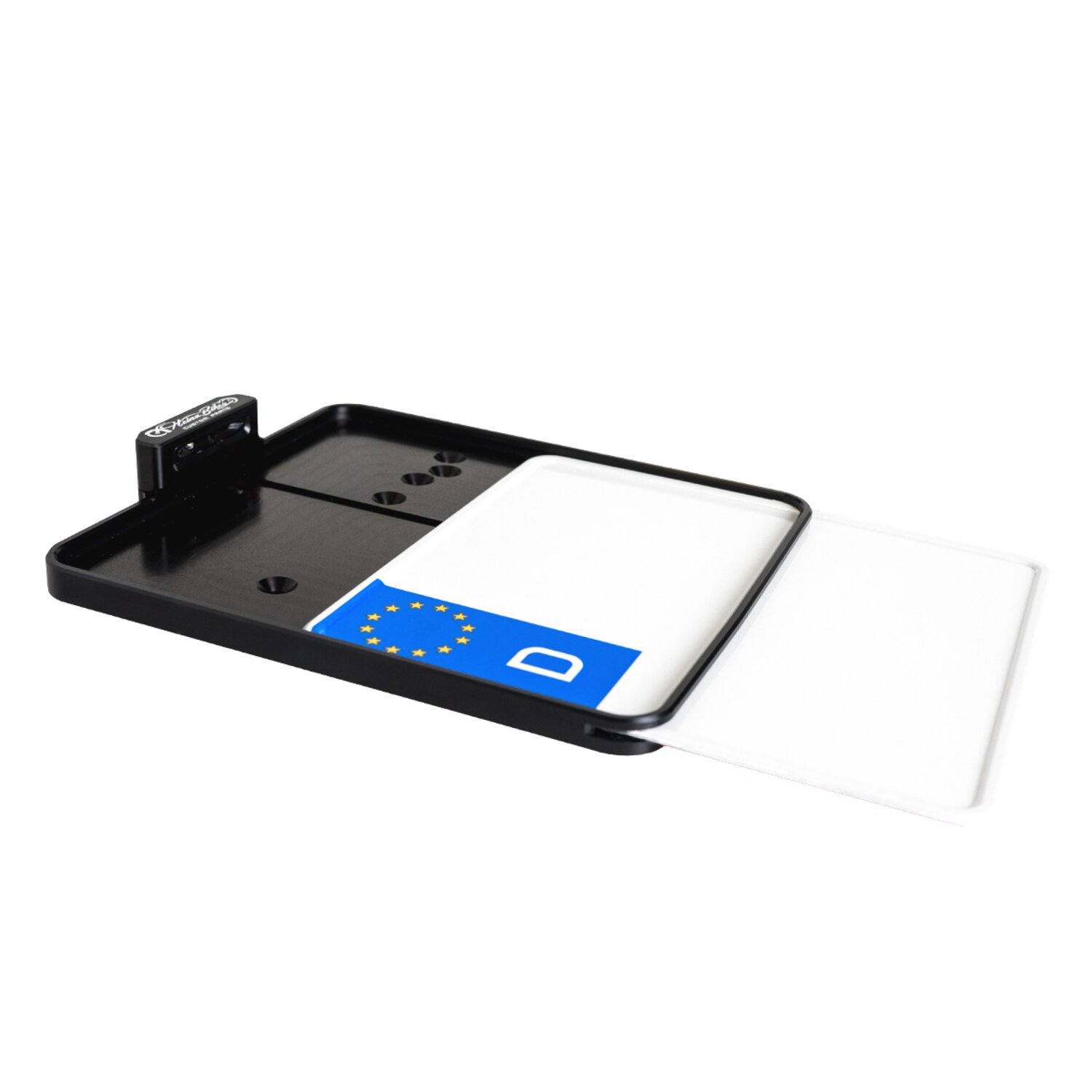 HeinzBikes, side mount license plate holder kit. Black anod