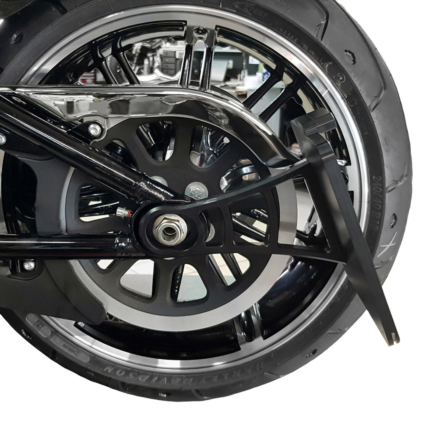 HeinzBikes, side mount license plate holder kit. Black anod