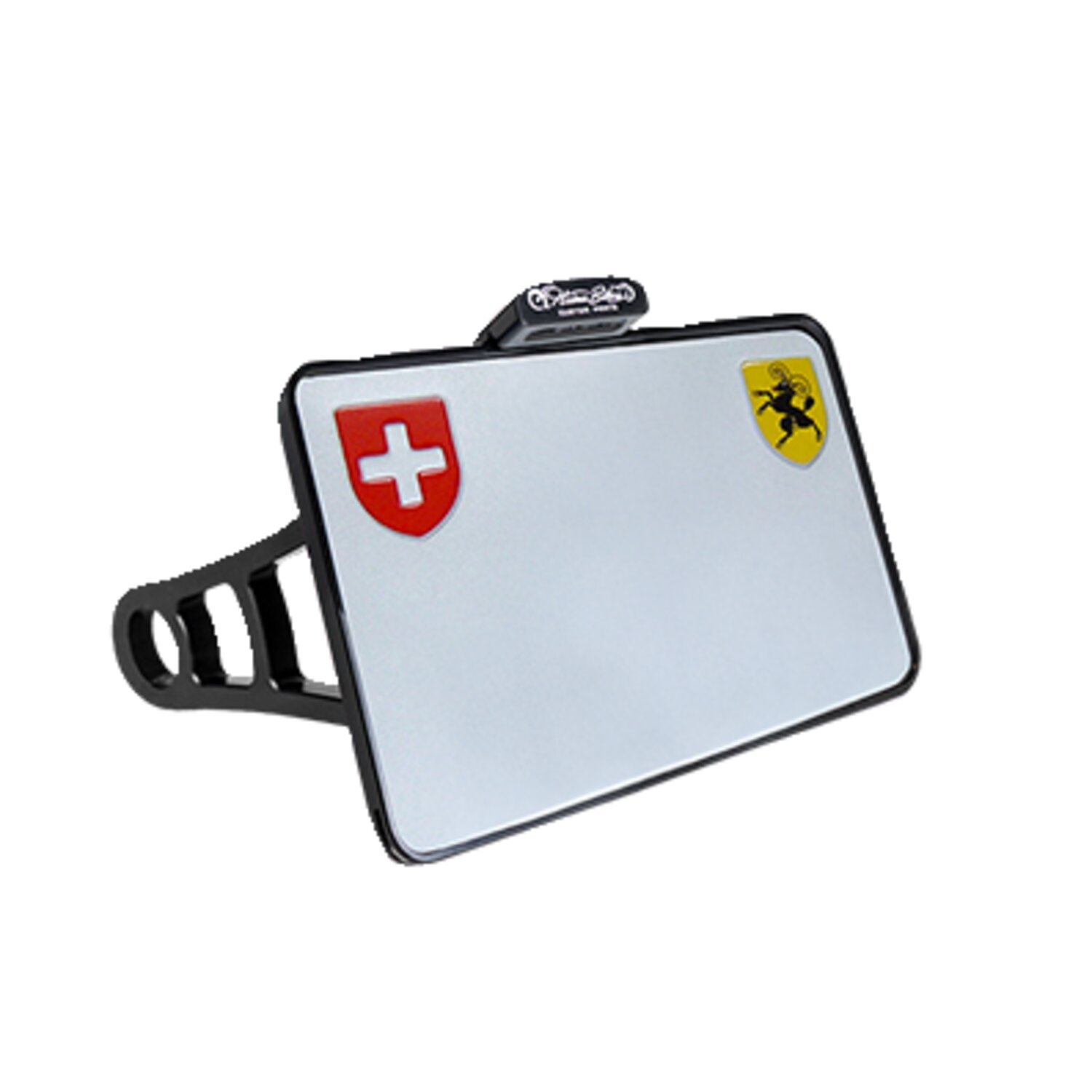 HeinzBikes, side mount license plate bracket. Black anodized