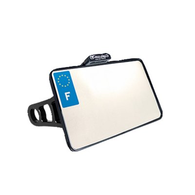 For France 210 x 130mm. 
CNC precision machined aluminum construction. With EC approved LED license plate illumination. The HeinzBikes SLIPP-INN 'Screwless' license plate mounting technology allows you to just simply slide the license plate into the holder, without requiring bolts or glue to keep it in place. Sold as kit, complete with all required installation hardware to get the install-job done. 
Note: With approval. Check your local MCS dealer or the MCS sales department for exact type of approval and validity on bike model and years on the test report. 
- Integrated LED license plate light in a slim aluminum housing 
- Slip-Inn license plate mount 
- Strong mount arm with ANTI-TWIST locking mechanism
- Guaranteed anti-twist protection on the swingarm 
- Invisible cable routing on the inside 
- Mounts with 3 different width options 
- Complete with installation hardware 
- CNC machined aluminum