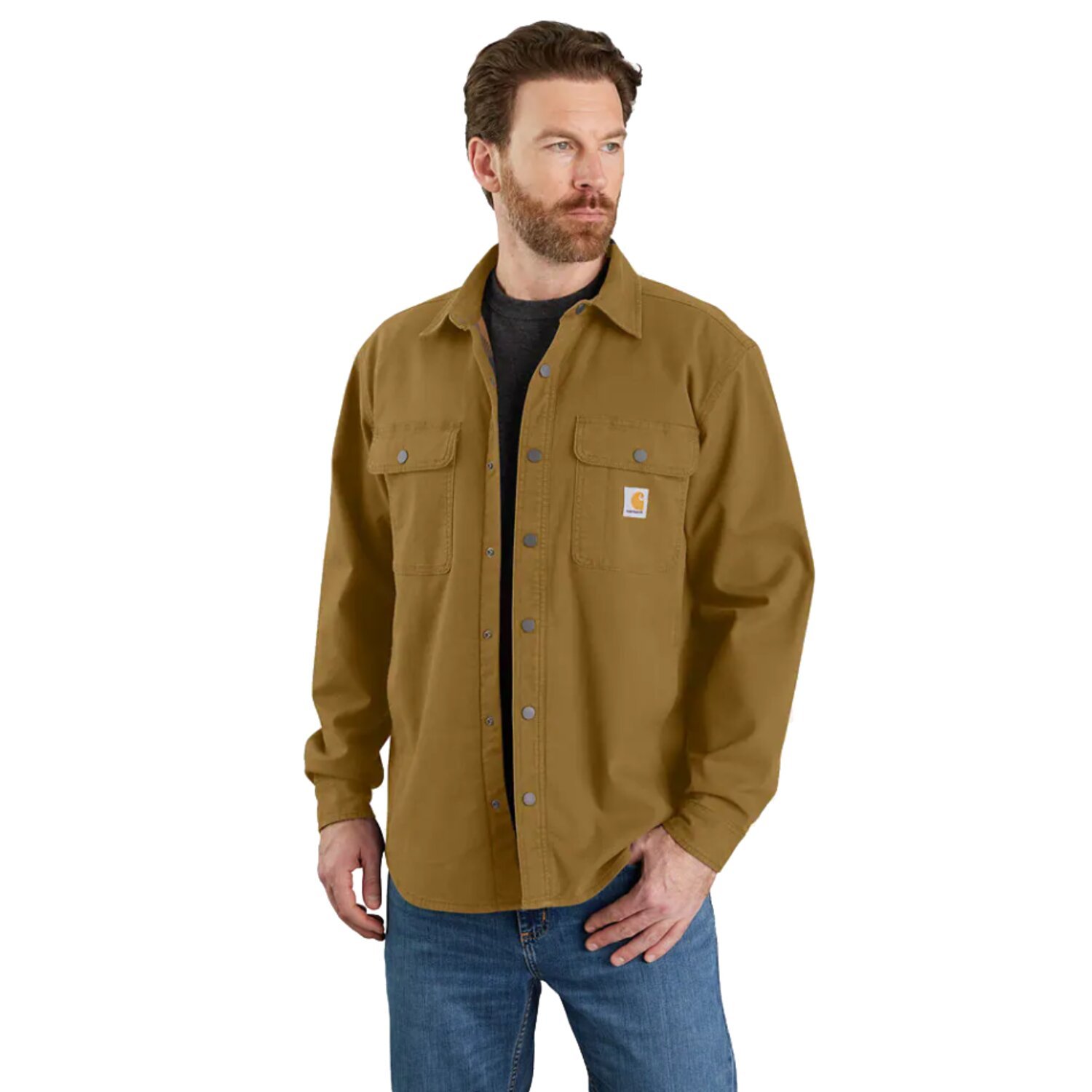 Carhartt Canvas Fleece-Lined shirt oak