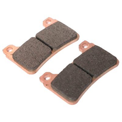 2-pack for 1 radial brake caliper. Sintered copper alloy, iron-powder-free. ECE R90 approved. Excellent longevity, strong initial bite and consistent stopping power in all weather conditions. Ultra high friction compound reacts well to heat cycling. 
