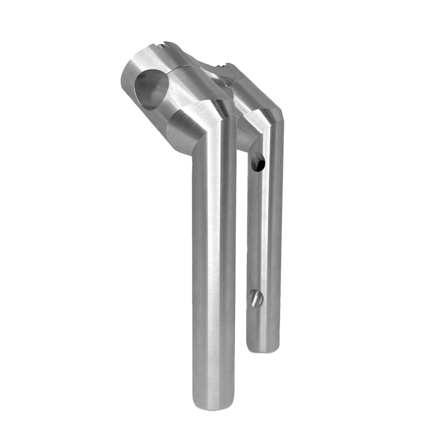HeinzBikes, Clubstyle pullback risers 10, Silver, Anodized