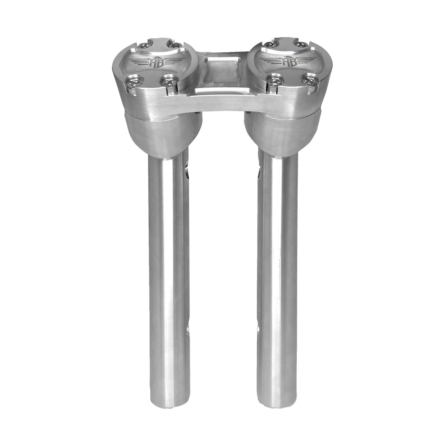 HeinzBikes, Clubstyle pullback risers 8, Silver, Anodized