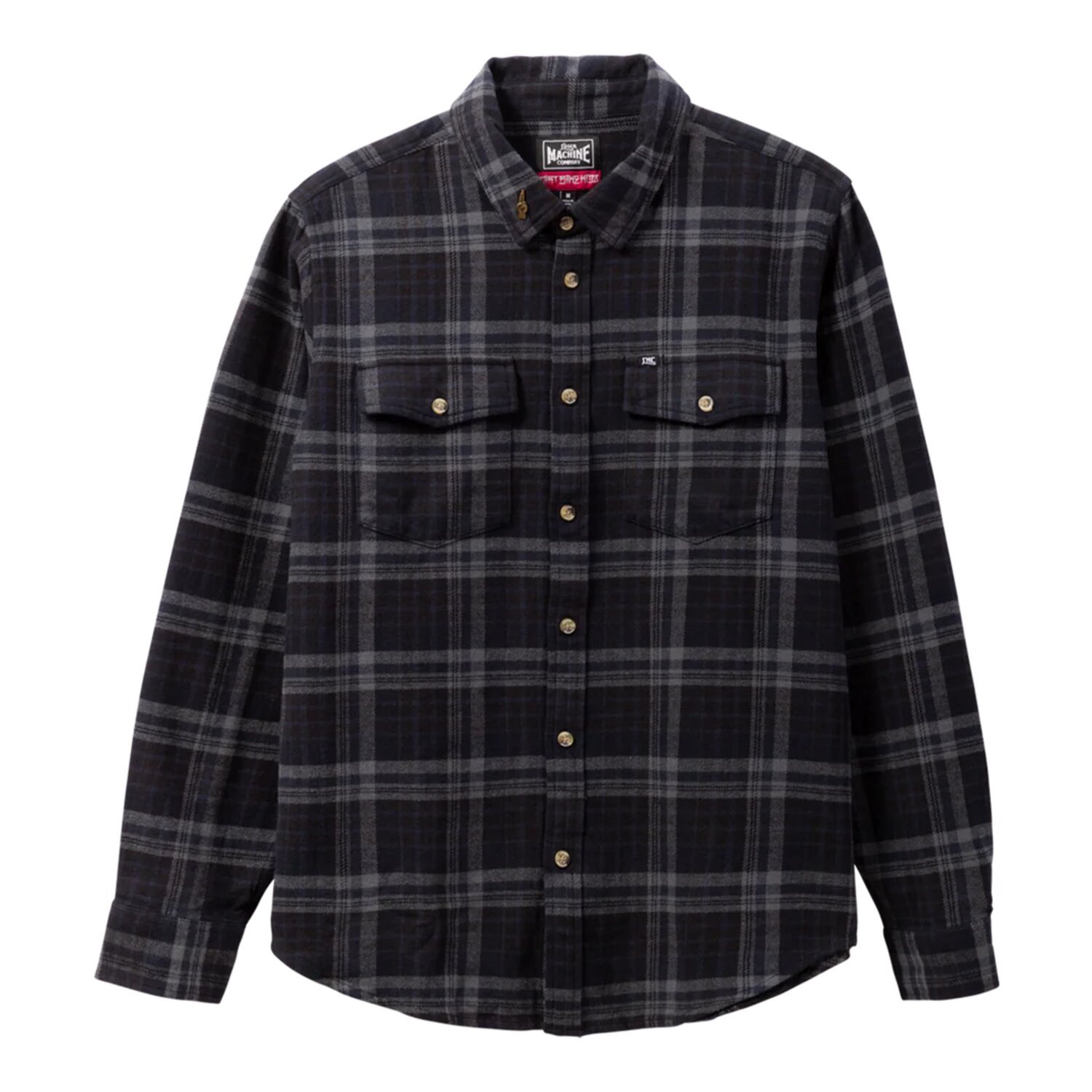 Loser Machine Step up flannel shirt black, M