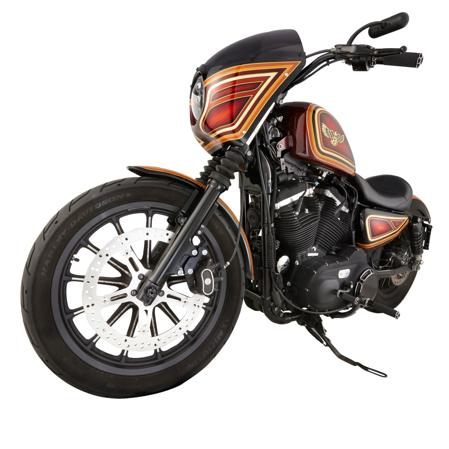 Arlen Ness, 15" Front Big Brake rotor kit. Right side
