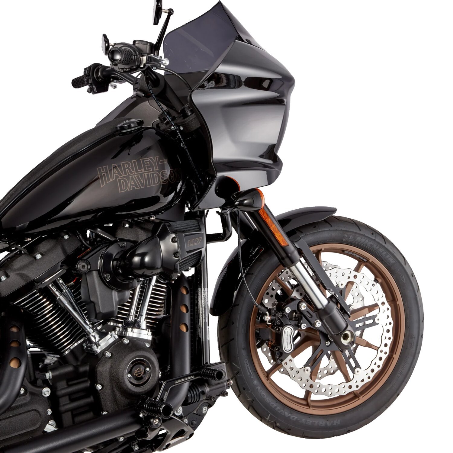 Arlen Ness, 15" Jagged front Big Brake rotor kit. Left side