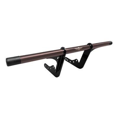 Rider. One-piece 80cm total width. 
This Performance Clubstyle crash bar is made of steel with a durable powder coated finish. Designed to help prevent damage in events that, hopefully, never come. Stunning looks and a perfect addition to any Clubstyle bike. Complete with model-specific hardware for a no-hassle installation using the OEM mounting points. Crash bar ends come with replaceable sliders (available as 706692). 