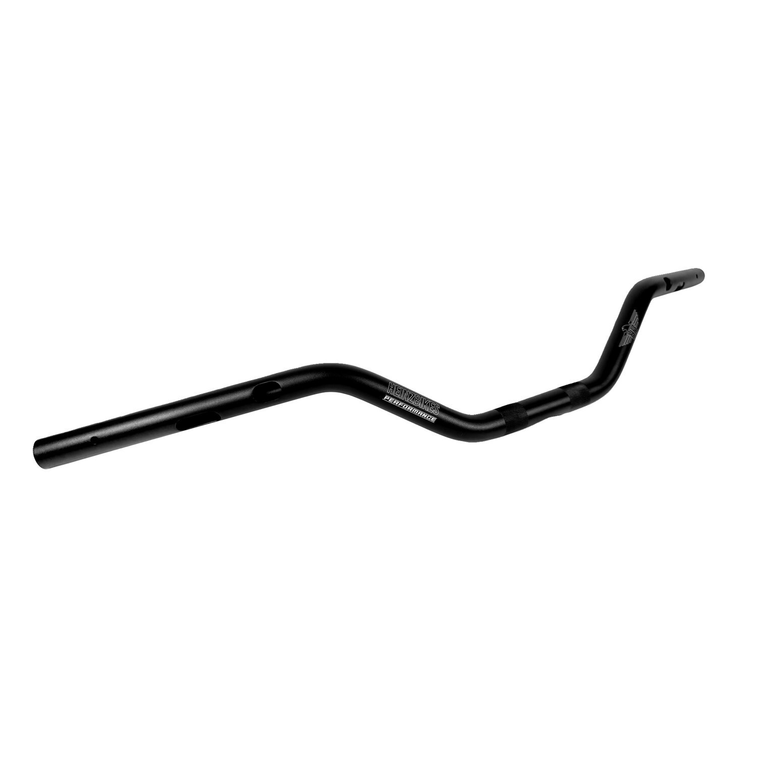 HeinzBikes, Performance Clubstyle Moto MID Bar, Black, Anodized