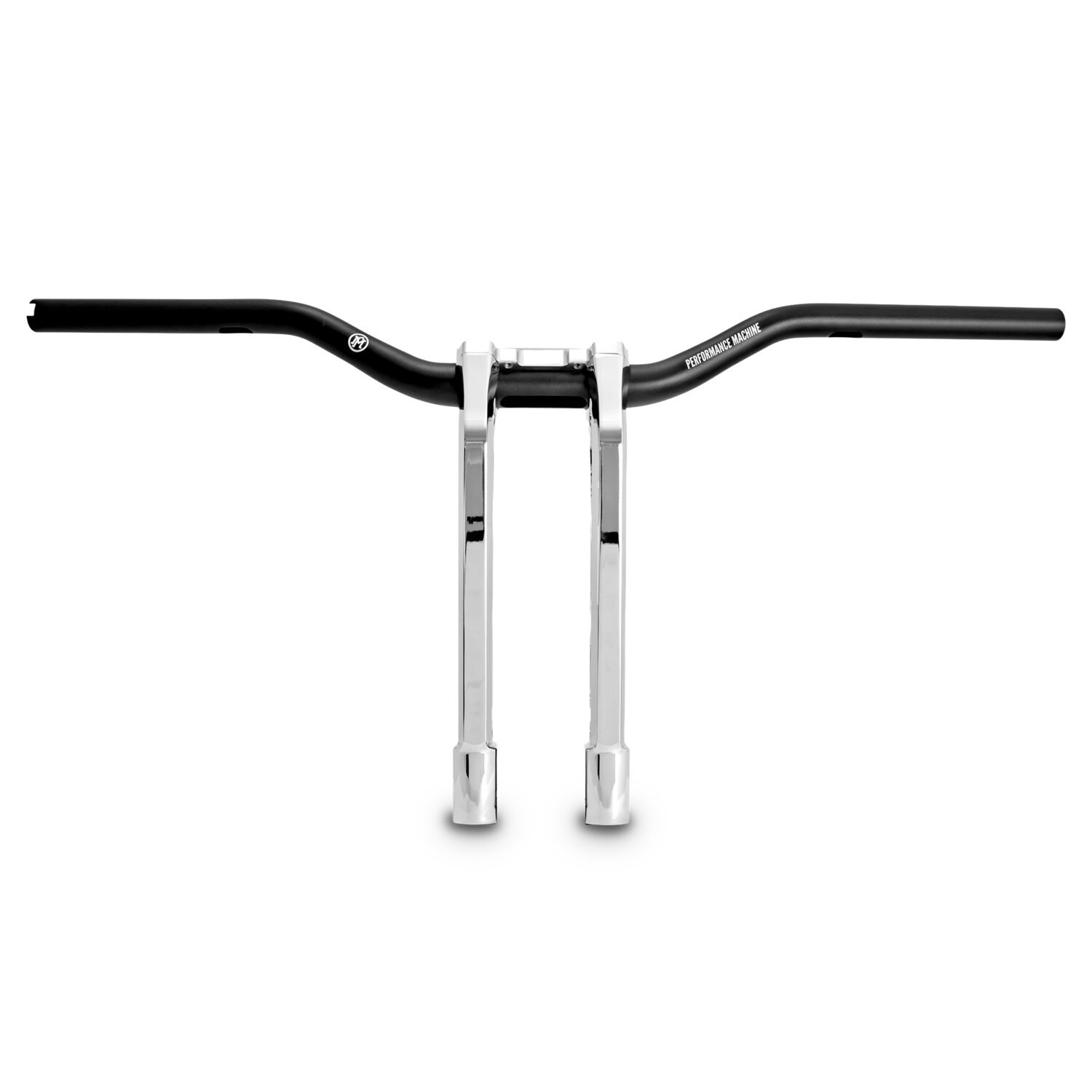 PM, 1-1/4" Phatbar & 14.5" riser kit, Silver, Chrome