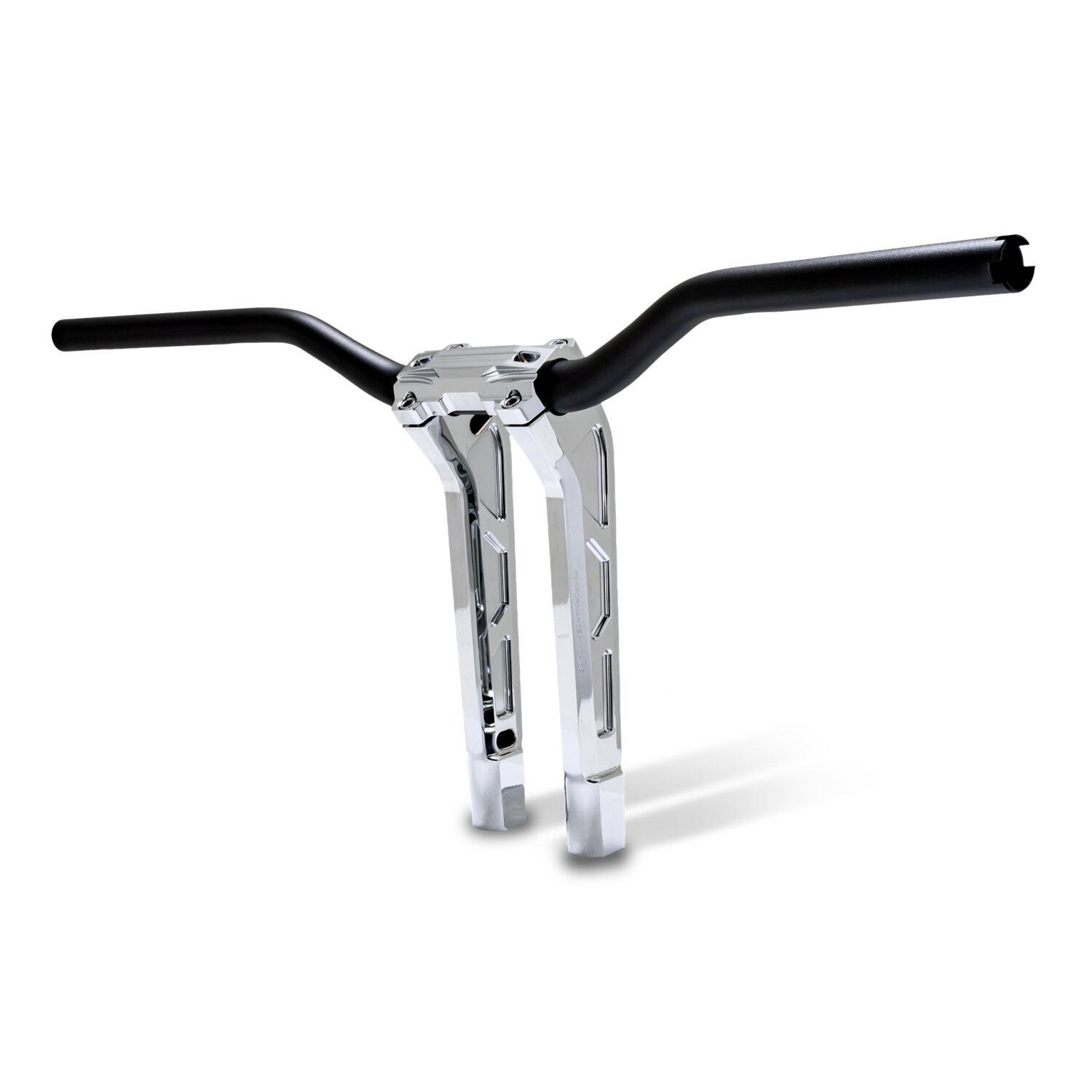 PM, 1-1/4" Phatbar & 14.5" riser kit, Silver, Chrome