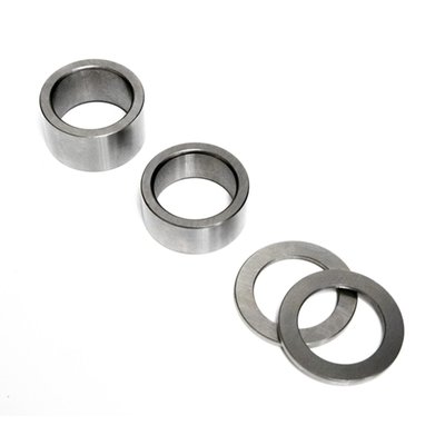 Crankshaft press-on bearing race kit for Twin Cam A, non balanced, engines. Kit includes right and left side (pinion shaft & sprocket shaft) crankshaft races with the left side thrust washers. These Feuling press on races have a precision ground outer diameter finish and are designed to be true to size producing the correct OD after proper press-on installation. Used on Twin Cam A (Dyna and Touring) engines, will not fit Softail.
OEM replacement reference none.