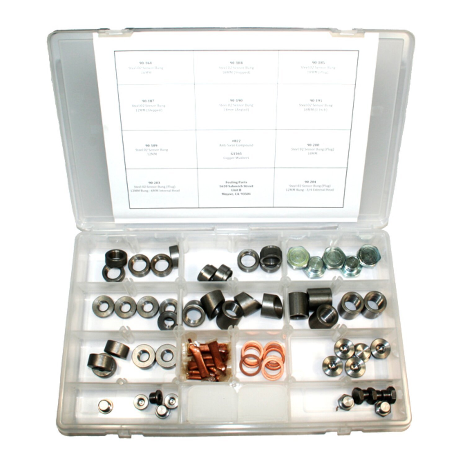 Feuling, O2 bung/plug kit. Stainless