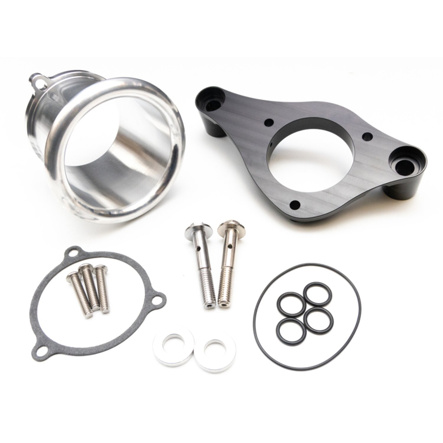 Feuling, 3" 70mm ID velocity stack. With backing plate kit