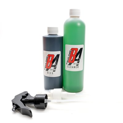 Black Air Filter Oil & Cleaner Kit. Works with the Air Filters and Dipstick Breather Elements.
Complete with cleaner & oil to maintain best filtering efficiency.
Note: Special Order Product only. To order please contact your MCS sales representative.