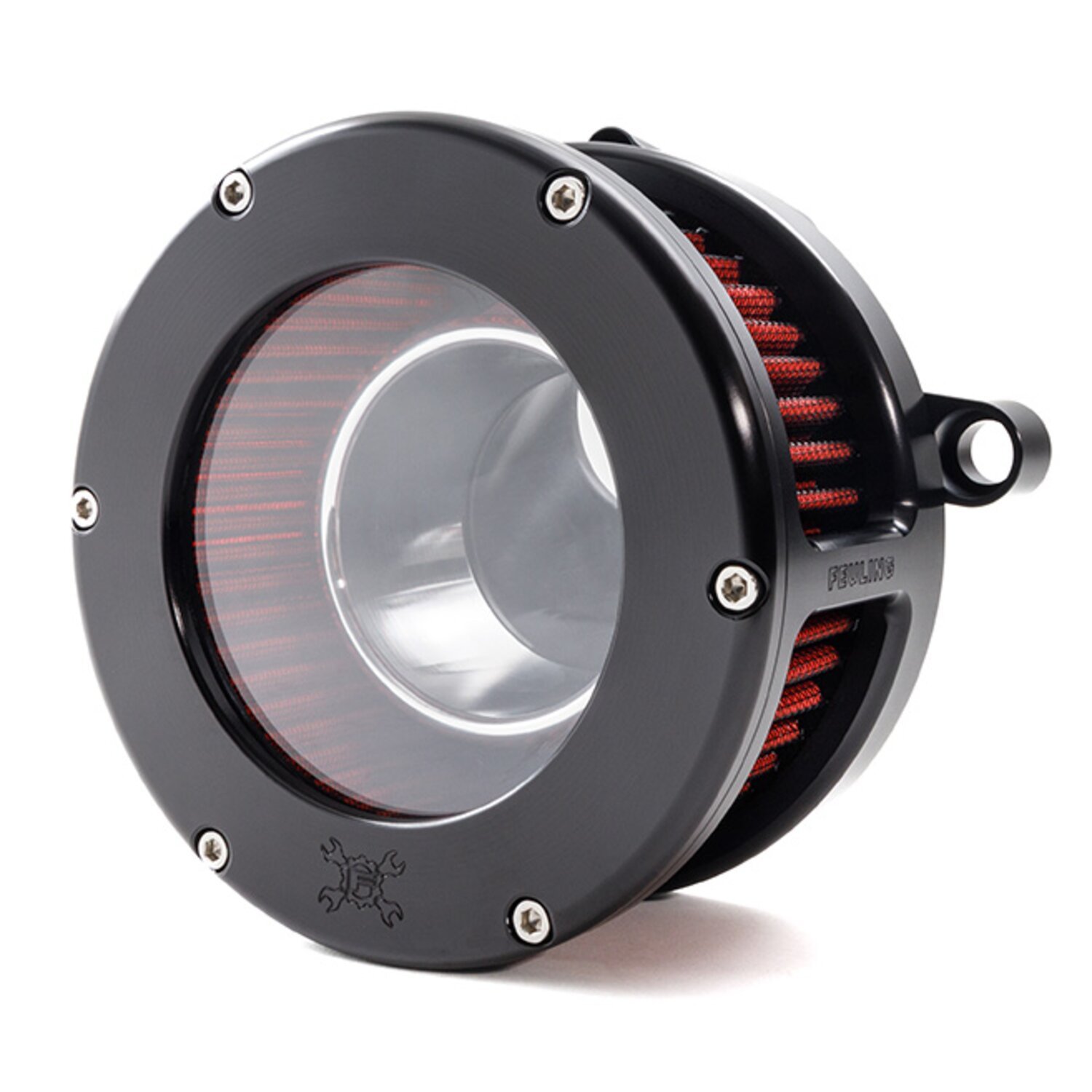 Feuling, BA air cleaner kit, Black. Clear cover