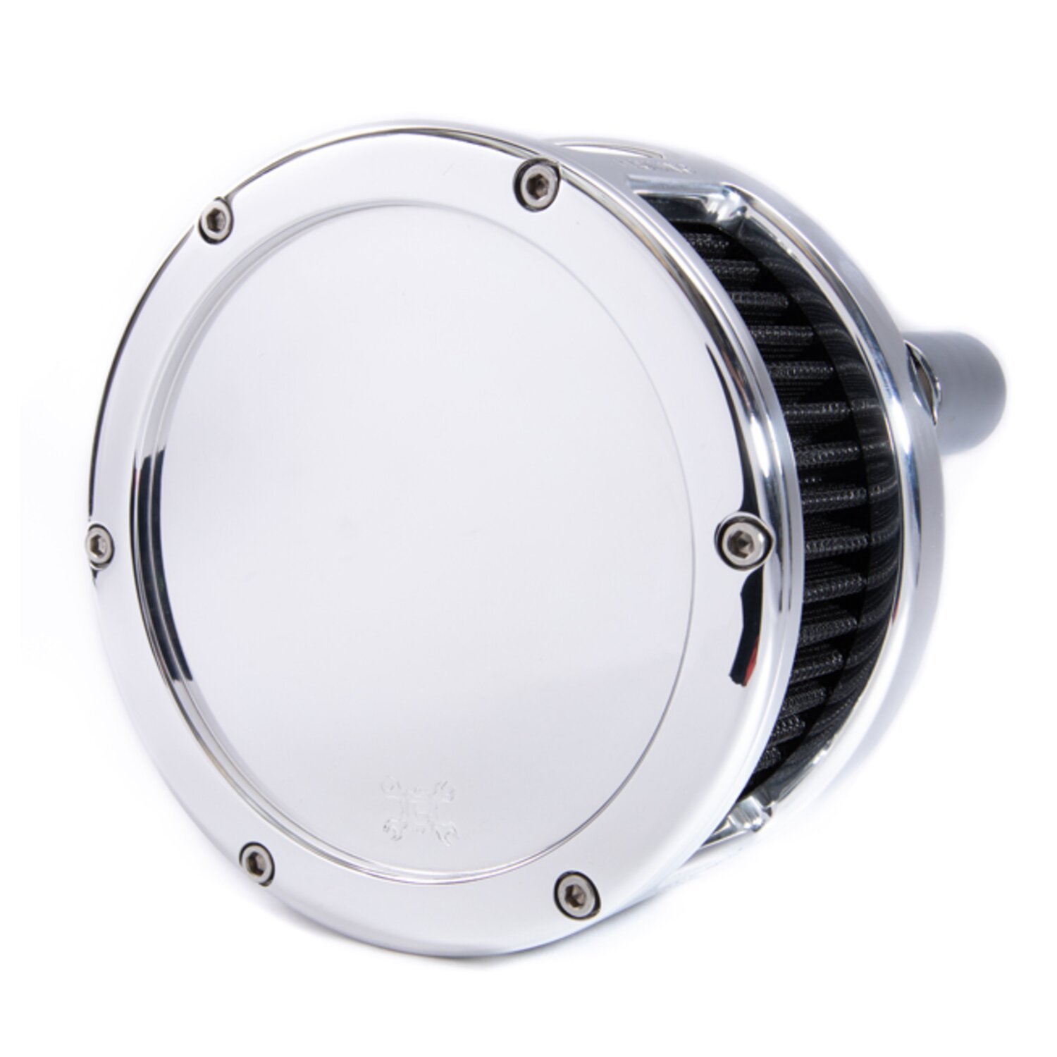 Feuling, BA air cleaner. Chrome. Black filter. Solid cover