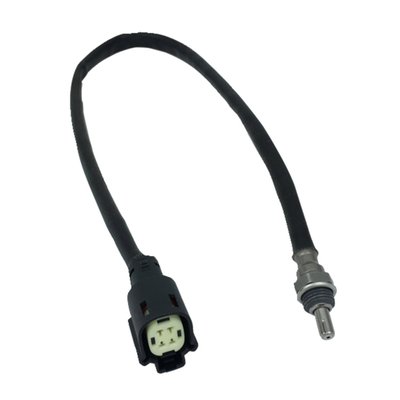 4-wire. Black connector. 
Feuling oxygen sensors are precision made consisting of a ceramic body made of stabilized zirconium dioxide, surface coated with gas-permeable platinum electrodes and a porous ceramic to aid the prevention of erosion due to contamination and particulates in the exhaust gases. 
OEM replacement reference 32700006