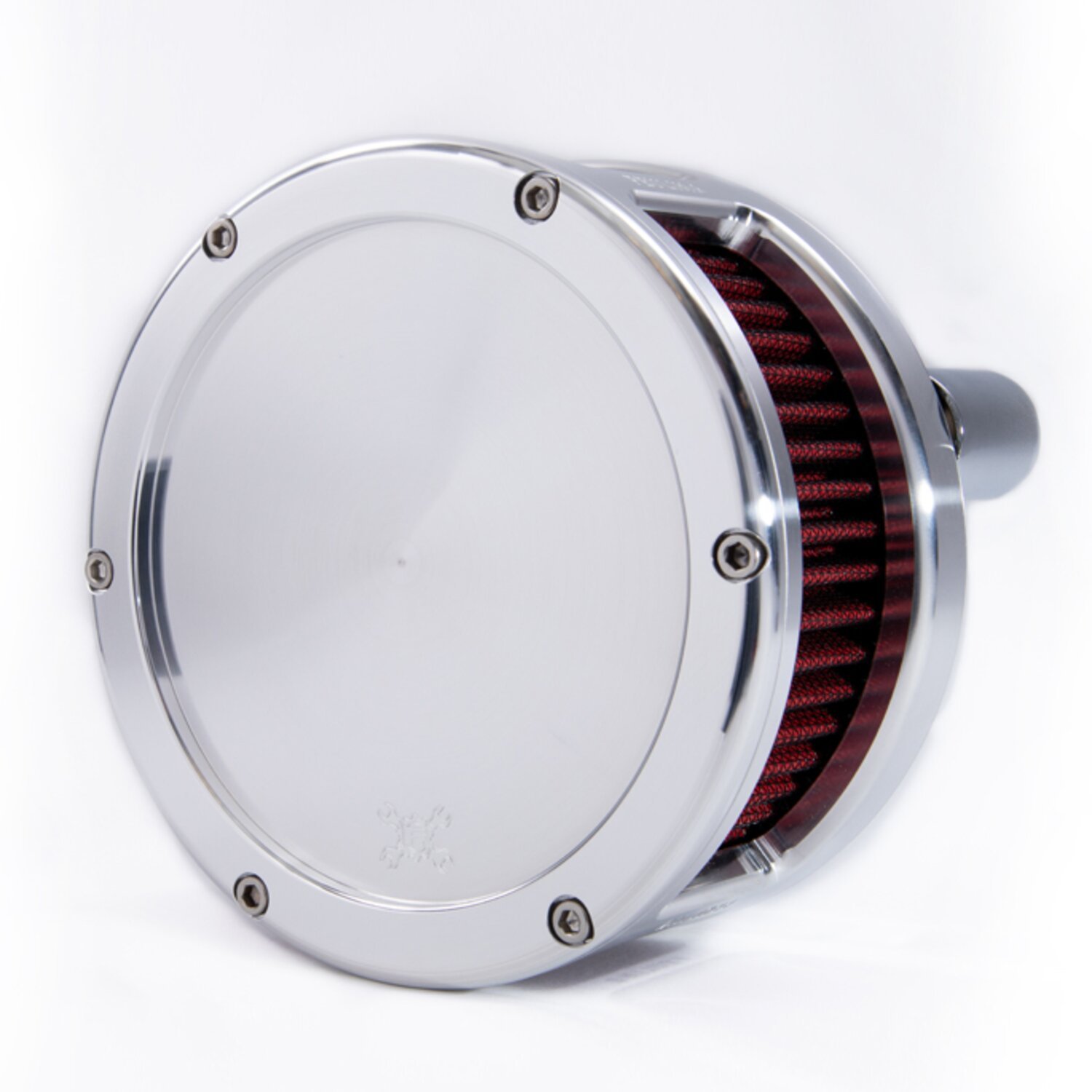 Feuling, BA air cleaner. Raw. Red filter. Solid cover