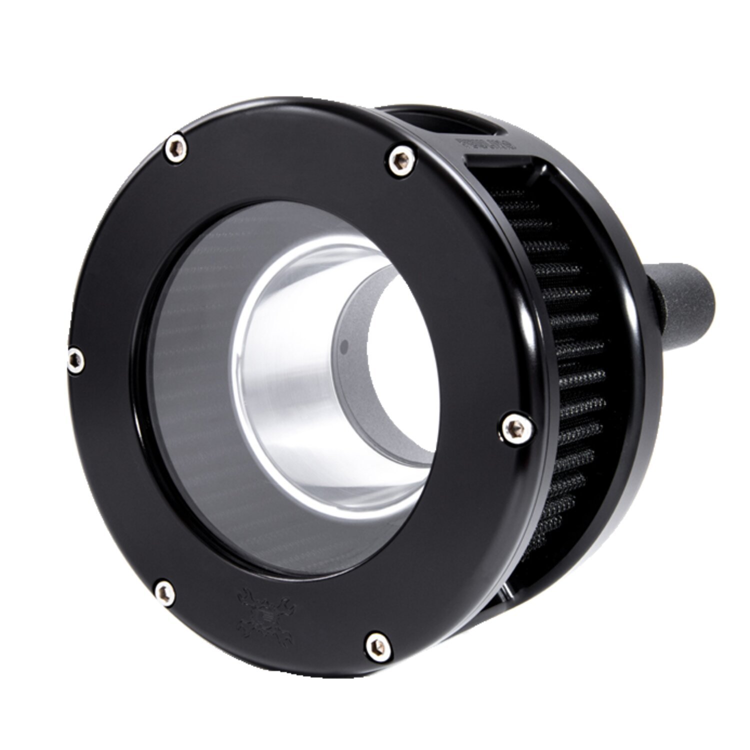 Feuling, BA air cleaner. Black. Black filter. Clear cover