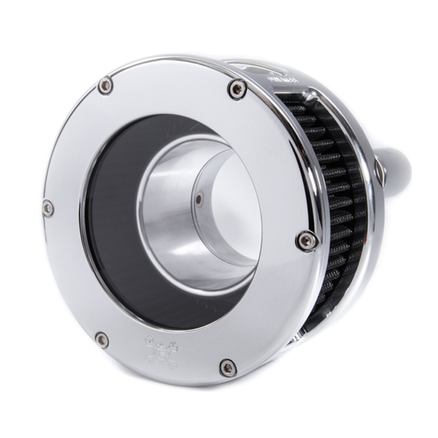 Feuling, BA air cleaner. Chrome. Black filter. Clear cover