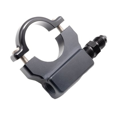 Black anodized finish.
Used to install a 1.5" (38mm) oil pressure gauge to the handlebar. With 1/8 NPT treaded adapter. Manufactured of 6061 billet aluminum and comes with stainless Allen head bolts and a 1/8 NPT to -3AN adapter fitting.
USA made.