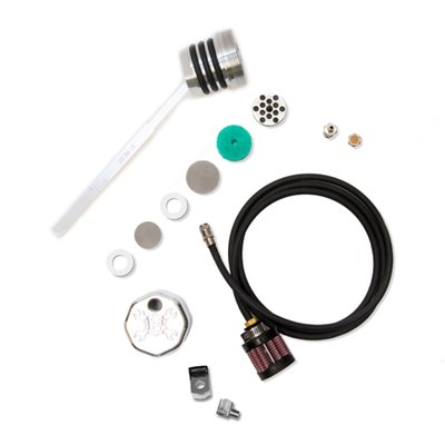 The Feuling billet dipsticks vent/breathe excessive crank case pressure from the oil tank through a PCV style breather, consisting of an oil separator system, perforated disc, replaceable filter element and umbrella flapper valve. Feuling vented dipsticks screw into the factory oil fill spout as a stock replacement part. These breathing dipsticks remove unwanted build-up of blow by pressure in the oil tank.
Blow by is pressure that is forced past the rings and cylinders, pushed into the crankcase and then forced into the oil tank. FEULING dipsticks help remove this unwanted pressure through a (CVS) Crankcase Ventilation System. Test results show a decrease in engine oil sump levels, more freely/smoother revving engine, increased MPG and decreased blow-by.
NOTE: All internal combustion engines have a certain amount of blow by. Larger cubic inch engines as well as engines with worn and or loose ring clearances will have increased blow by. Engines pushed to their limits will also produce excessive build up of ‘power robbing’ blow by.
We include 2 venting styles (Options) to choose from when installing the dipstick:
OPTION 1.) 1/8 NPT breather vent fitting with internal porous filter element. This option gives a clean look however it can produce an oil misting/residue out of the element on engines with excessive leak down/blow by.
OPTION 2.) Quick disconnect coupler fitting with rubber hose and filter element. This option will run any excessive oil misting/residue through the line and into the filter element. However this option does requires disconnecting the fitting in order to check the oil. This is Feuling's preferred option as it breaths more than option 1.
For option 2, we recommend routing the line up the frame rail, up under the seat/abs area then back down along the right side frame rail and the filter element can fit cleanly between the engine/trans matting area on the inside of the lower right frame rail.
Note: This dipstick does get hot, use a glove when checking oil level.
Checking oil level:
There are two ways to read the oil level with this dipstick, with the bike on the jiffy stand (FHS) or the bike upright and level (FHU).
FHS = FULL HOT STAND If reading the dipstick with the bike on the jiffy stand you will take your reading from the dimples labeled FHS (Full Hot Stand).
FHU = FULL HOT UPRIGHT When reading the dipstick with the bike upright and level you will take the reading from the dimples labeled FHU (Full Hot Upright).
OIL LEVEL - DO NOT OVERFILL OIL TANK
It is important to get the correct hot oil level in your bike. Feuling recommends running the oil level 90%-99% full when hot.
Note: Letting the bike idle or warm up on the kickstand can naturally fill the engine case and skew the oil level in the tank.
We recommend the following steps to achieve proper oil level:
1. Check cold oil level.
2. Ride the bike until operating temperature is reached.
3. Shut the bike off while still in the upright position. (This insures an accurate reading).
4. Once the bike is on the kickstand check oil level.
5. Add or remove oil as needed.
NOTE: Feuling in house testing shows venting the air cleaner to atmosphere may be problematic resulting in oil carry over/misting out of the breathers. When air filter venting is accompanied with the use of oil tank venting such as the Feuling vented dipstick and or a vented transmission top cover the oil carry over/misting can be increased.