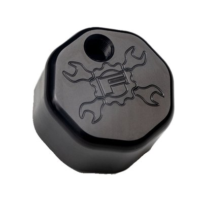 Black hard anodized finish.
Replacement billet aluminum dipstick cap. Includes internal cap O-ring and set screw.
Fits all Feuling vented dipsticks.